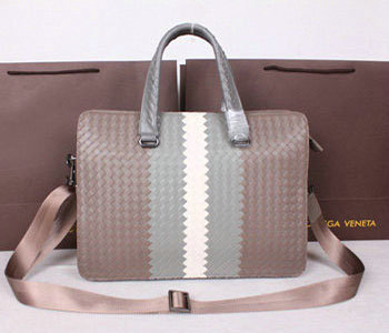 Bottega Veneta intrecciato VN briefcase M90008 khaki